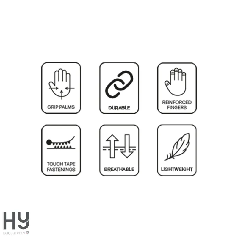 Hy Equestrian Absolute Fit Glove -Black-1